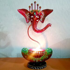 Ganesha_Tealight_Red_2