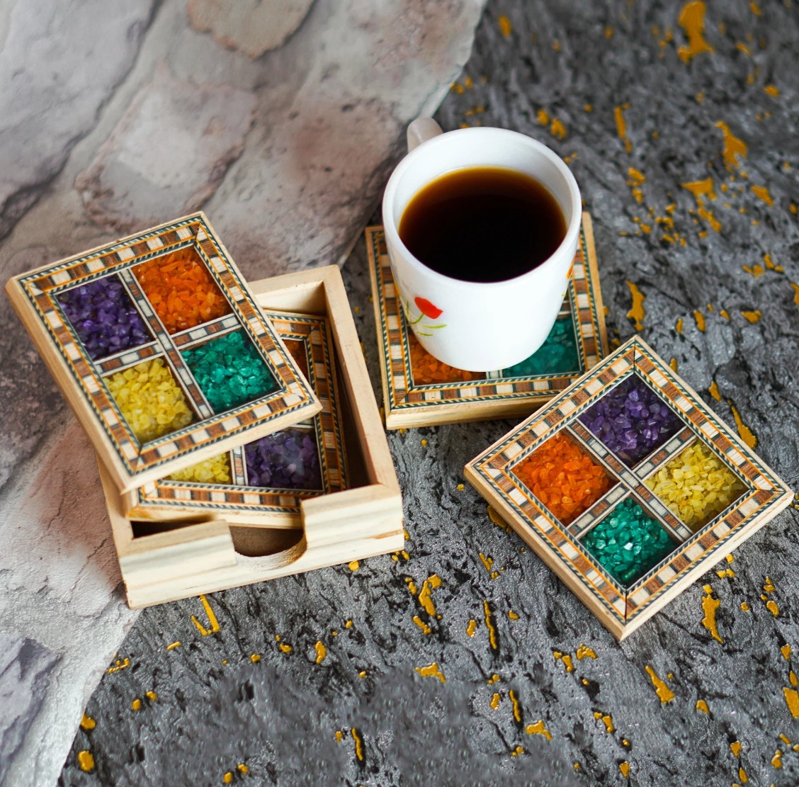 Gemstone_Coaster_set_4
