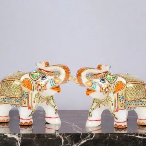 Marble_Elephant_Pair_1
