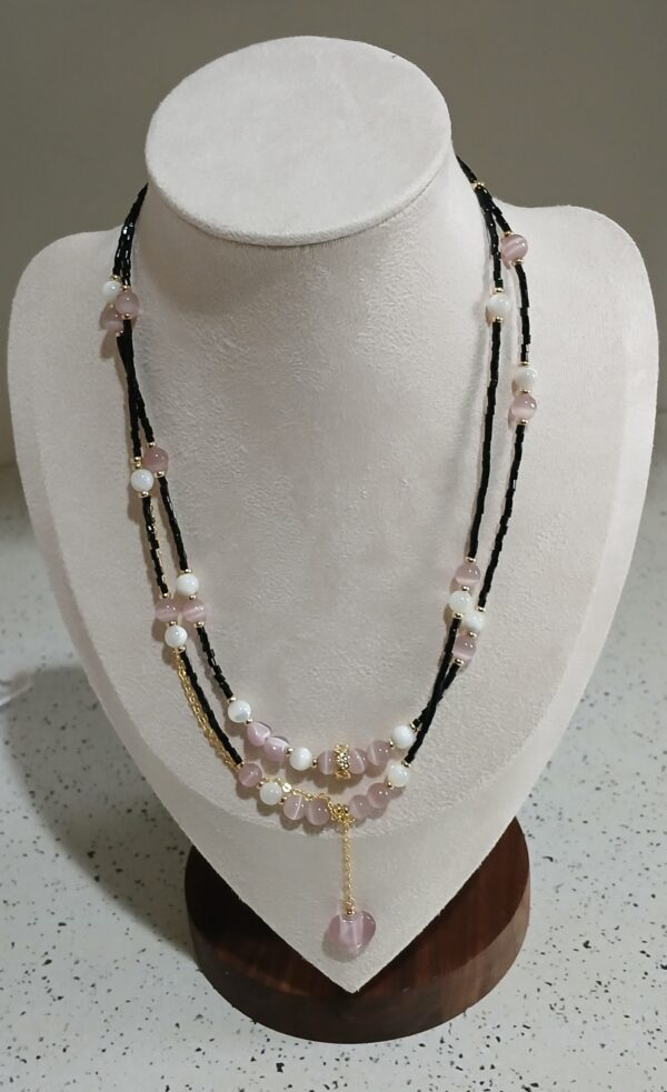 Pink_pearls_and heart_Pendant_In_black_glass_seed_beads_necklace_45